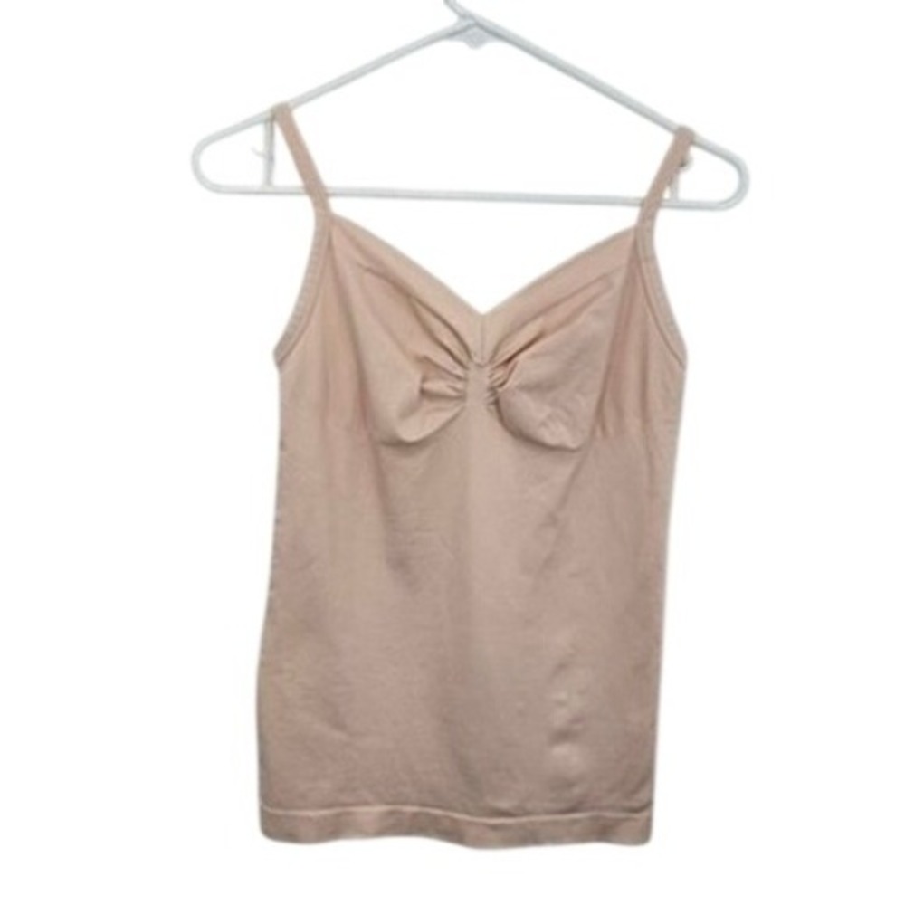 Alberto Makali New York Pink V Neck Sculpting Cami Shapewear Stretch S/M